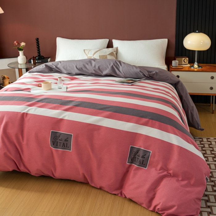 91家纺网 家纺一手货源 找家纺 乐视 2024新款加厚高密全棉磨毛被套 印象风范