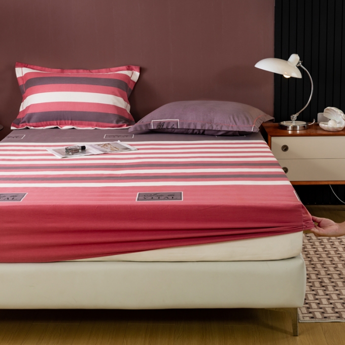 91家纺网 家纺一手货源 找家纺 乐视 2024新款加厚高密全棉磨毛床笠 印象风范