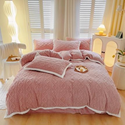 91家纺网 家纺一手货源 找家纺 (总)仟网汇 2022新款塔芙绒牛奶绒四件套