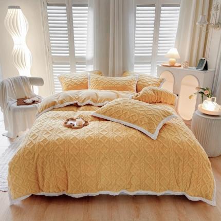 91家纺网 家纺一手货源 找家纺 (总)仟网汇 2022新款塔芙绒牛奶绒四件套