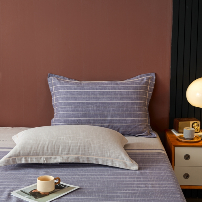 91家纺网 家纺一手货源 找家纺 乐视2024新款加厚高密全棉磨毛枕套 艾文