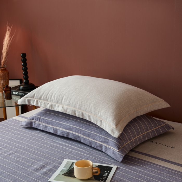 91家纺网 家纺一手货源 找家纺 乐视2024新款加厚高密全棉磨毛枕套 艾文