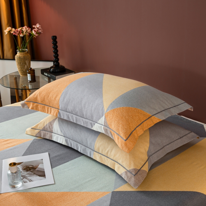 91家纺网 家纺一手货源 找家纺 乐视2024新款加厚高密全棉磨毛枕套 奥利尔