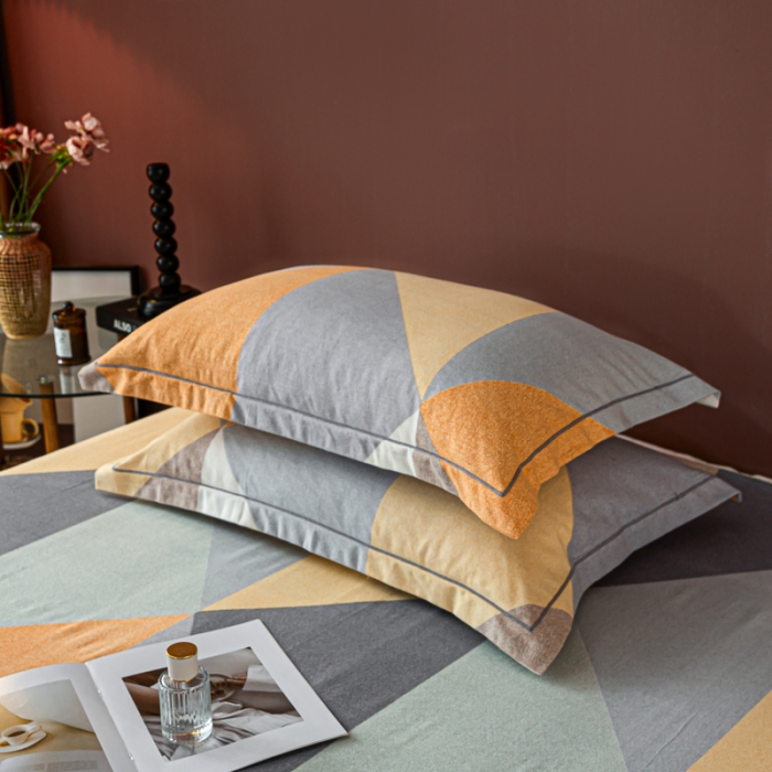 91家纺网 家纺一手货源 找家纺 乐视2024新款加厚高密全棉磨毛枕套 奥利尔