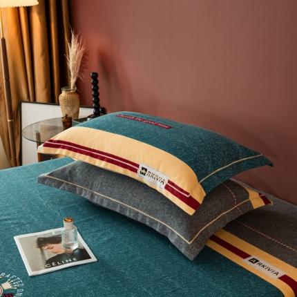 乐视2024新款加厚高密全棉磨毛枕套 奥斯