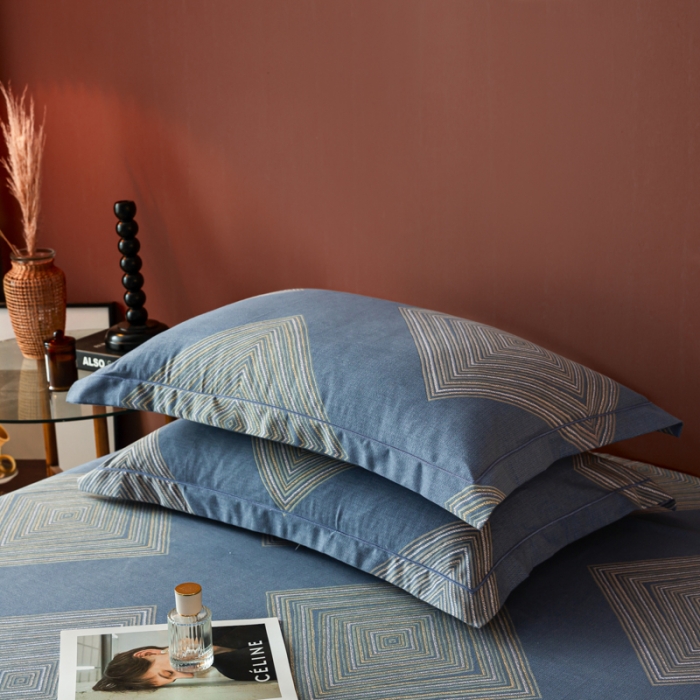 91家纺网 家纺一手货源 找家纺 乐视2024新款加厚高密全棉磨毛枕套 达尔文