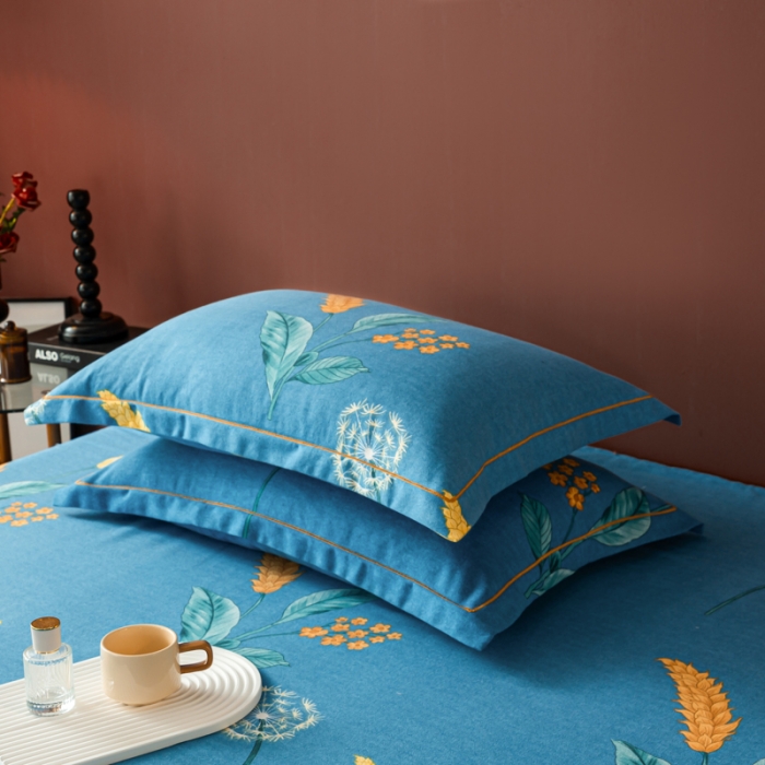 91家纺网 家纺一手货源 找家纺 乐视2024新款加厚高密全棉磨毛枕套 苏菲庄园