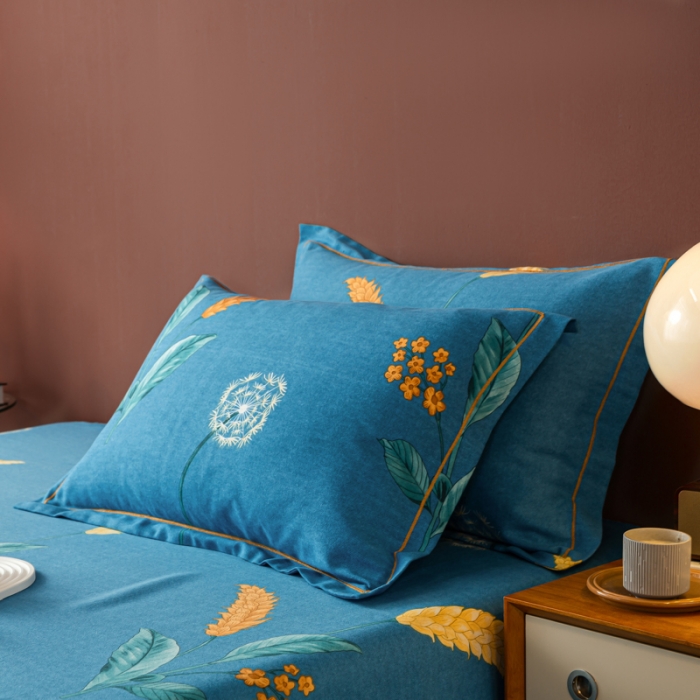 91家纺网 家纺一手货源 找家纺 乐视2024新款加厚高密全棉磨毛枕套 苏菲庄园