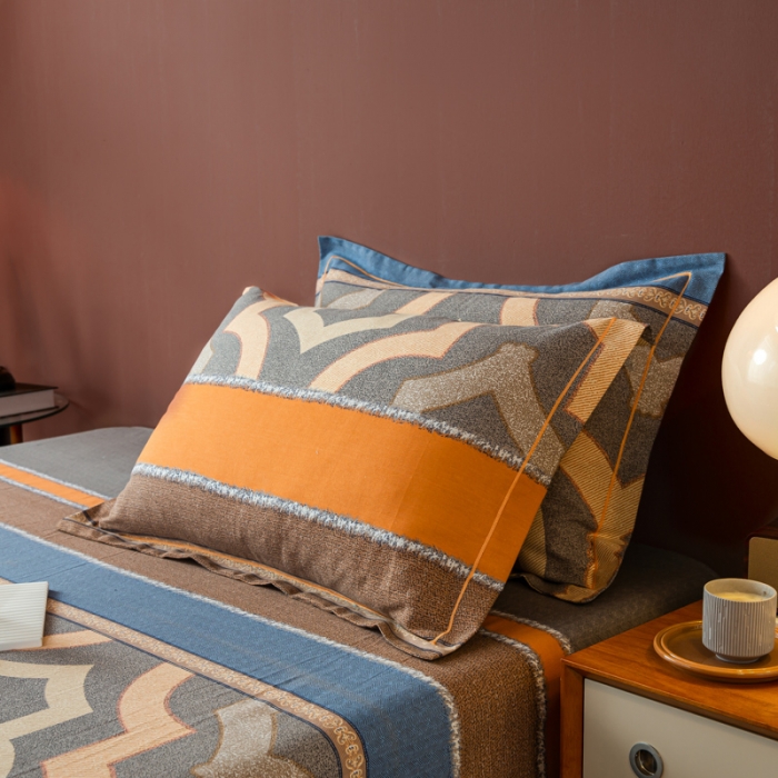 91家纺网 家纺一手货源 找家纺 乐视2024新款加厚高密全棉磨毛枕套 威尼斯