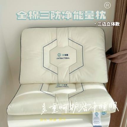 昕科 2022新款全棉三防净能量枕枕芯枕头-实拍 净能量-三边立体款