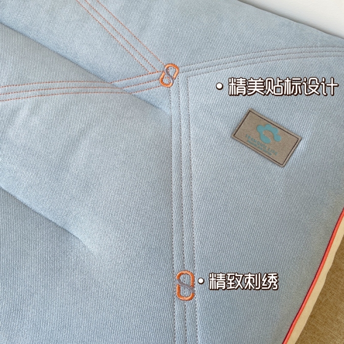 91家纺网 家纺一手货源 找家纺 昕科 2022新款四季零压透气枕枕芯枕头-实拍零压1号单边款