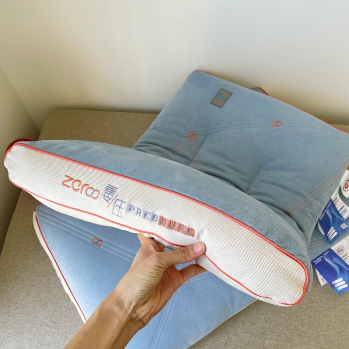 91家纺网 家纺一手货源 找家纺 昕科 2022新款四季零压透气枕枕芯枕头-实拍零压1号单边款
