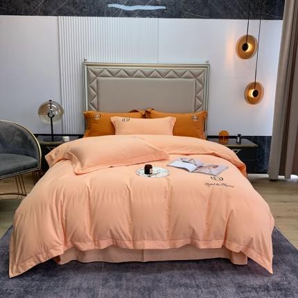 91家纺网 家纺一手货源 找家纺 （总）顾家家居 2023新款全棉80支磨毛绣花款四件套纯棉