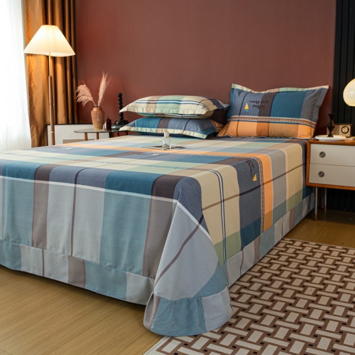 91家纺网 家纺一手货源 找家纺 乐视 2024新款加厚高密全棉磨毛四件套 安德烈