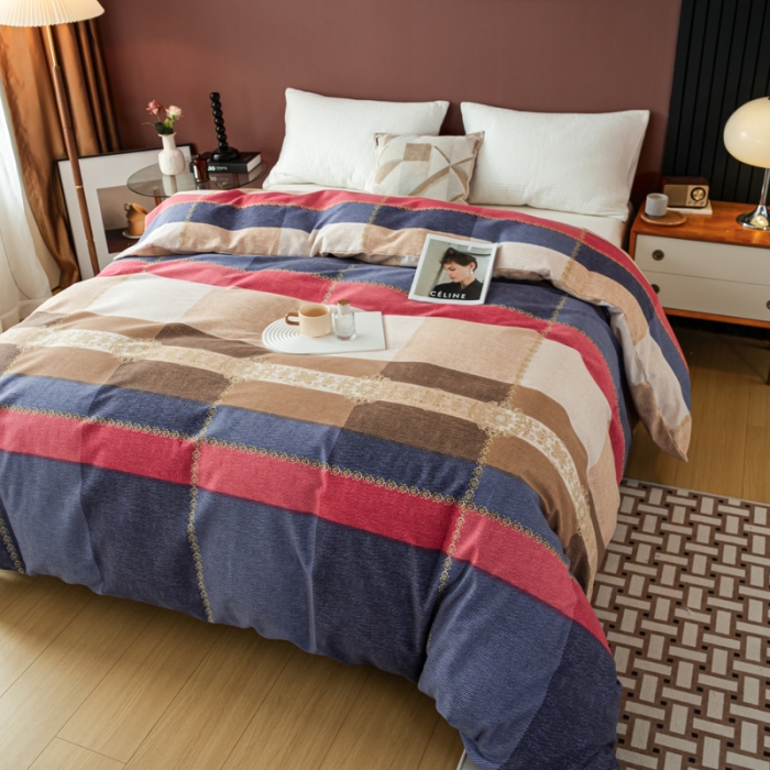 91家纺网 家纺一手货源 找家纺 乐视 2024新款加厚高密全棉磨毛被套 一见倾心