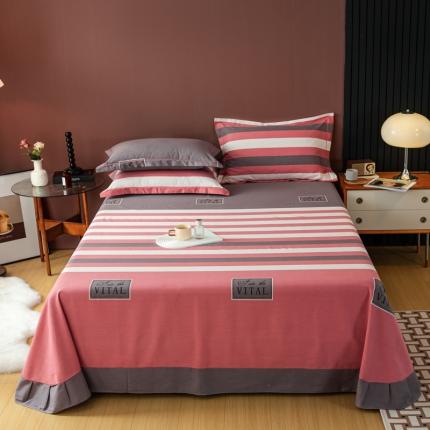 91家纺网 家纺一手货源 找家纺 （总）乐视 2024新款加厚高密全棉磨毛床单