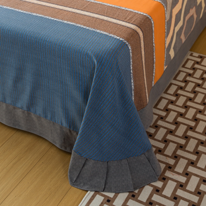 91家纺网 家纺一手货源 找家纺 乐视 2024新款加厚高密全棉磨毛床单 威尼斯