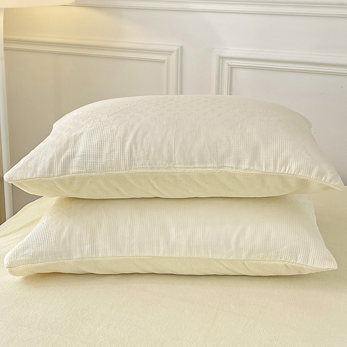 91家纺网 家纺一手货源 找家纺 （总）金丝鸟 2022全棉华夫格提花加牛奶绒四件套