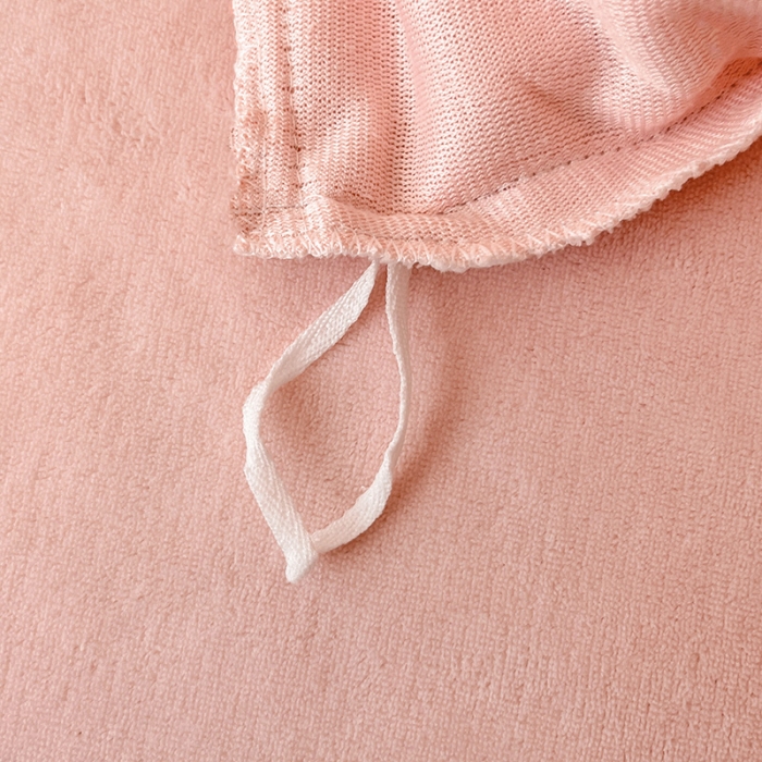 91家纺网 家纺一手货源 找家纺 金丝鸟 2022全棉华夫格提花加牛奶绒四件套 苏珊格粉