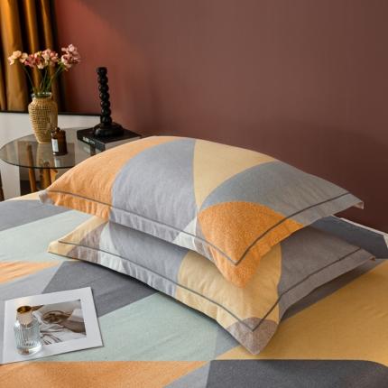 91家纺网 家纺一手货源 找家纺 乐视2024新款加厚高密全棉磨毛枕套 奥利尔