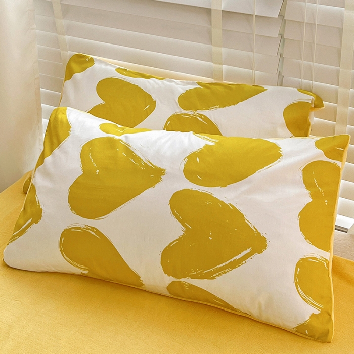 91家纺网 家纺一手货源 找家纺 金丝鸟 2022全棉印花加牛奶绒四件套 心语