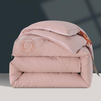 91家纺网 家纺一手货源 找家纺 伊被源 2022新款磨毛提花拉链子母被 豆沙