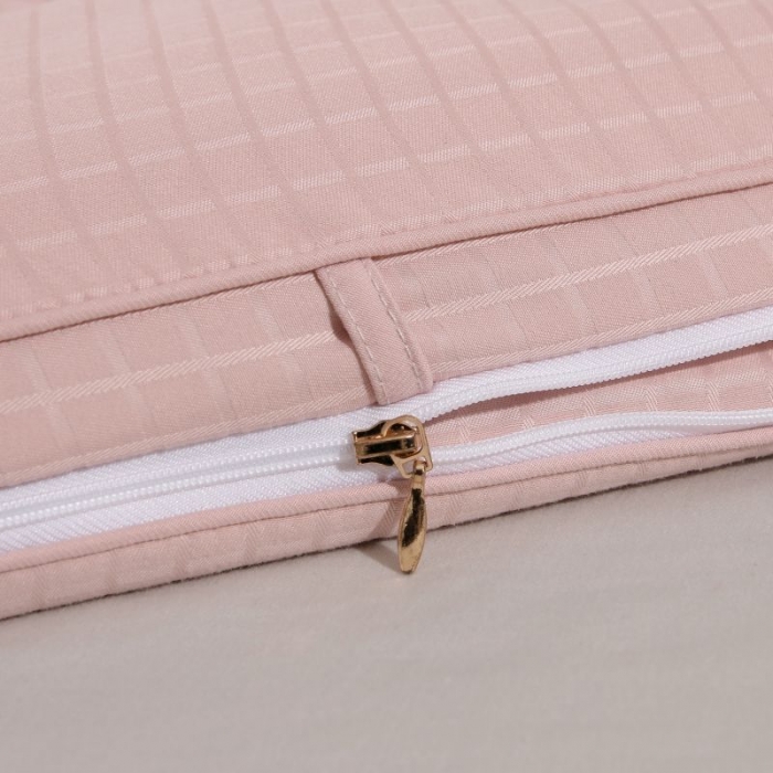 91家纺网 家纺一手货源 找家纺 伊被源 2022新款磨毛提花拉链子母被 豆沙