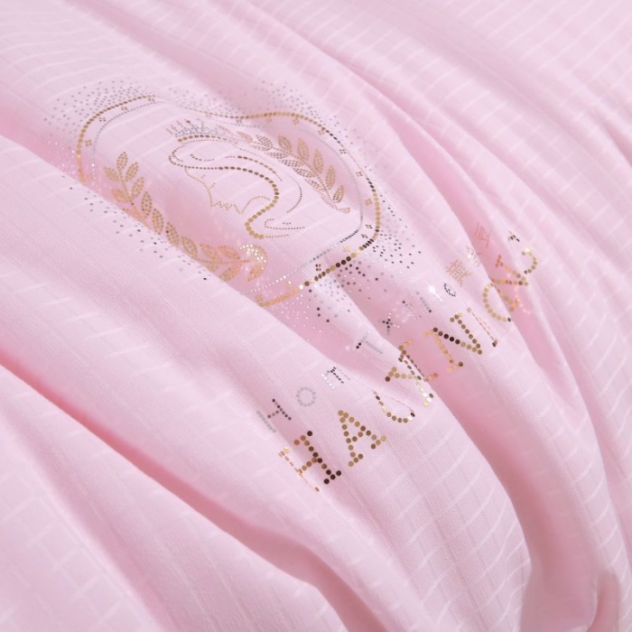 91家纺网 家纺一手货源 找家纺 伊被源 2022新款磨毛提花拉链子母被 粉色