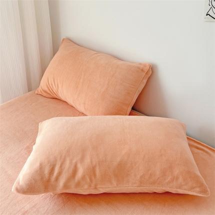 91家纺网 家纺一手货源 找家纺 （总）N先生 2023新款高克重纯色牛奶绒枕套一对