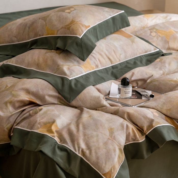 91家纺网 家纺一手货源 找家纺 优然居 100支长绒棉保暖磨毛数码印花系列四件套 乐佩