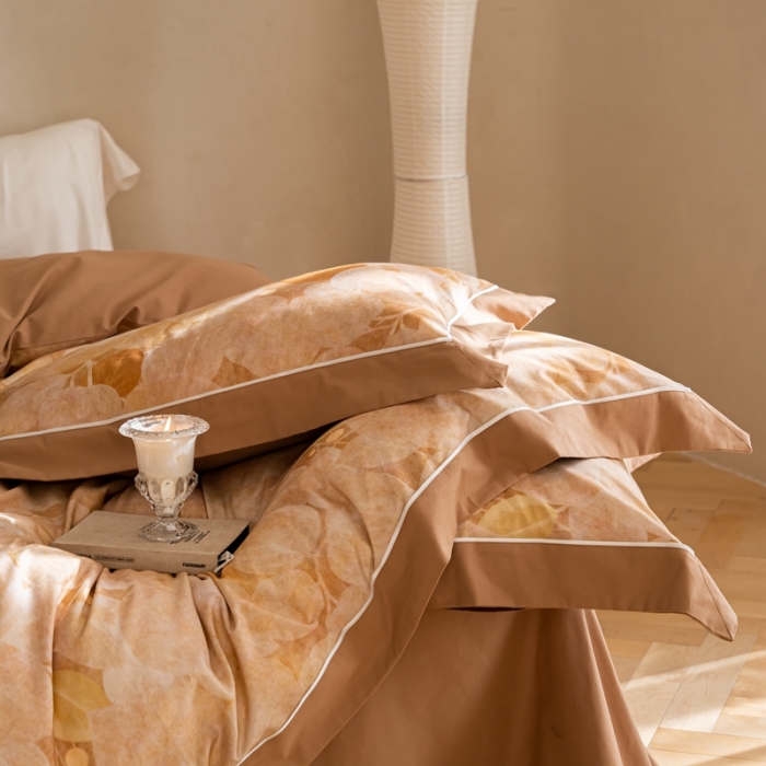 91家纺网 家纺一手货源 找家纺 优然居 100支长绒棉保暖磨毛数码印花系列四件套 茉莉