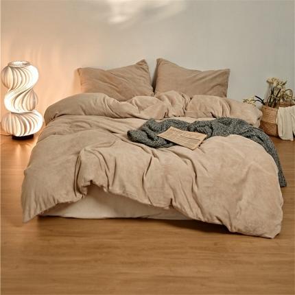 91家纺网 家纺一手货源 找家纺 （总）新款加厚牛奶绒四件套