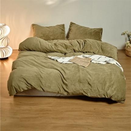 91家纺网 家纺一手货源 找家纺 （总）新款加厚牛奶绒四件套