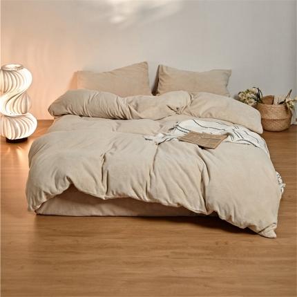 91家纺网 家纺一手货源 找家纺 （总）新款加厚牛奶绒四件套