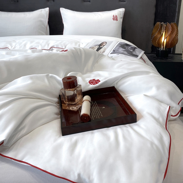 91家纺网 家纺一手货源 找家纺 优悦生活馆 2022新款婚庆冬被幸福一辈子