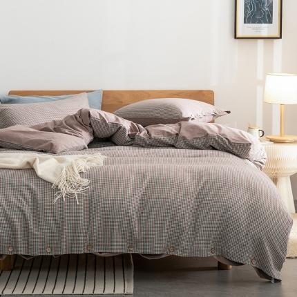 91家纺网 家纺一手货源 找家纺 寐眠 2022新款A类全棉水洗棉提花四件套