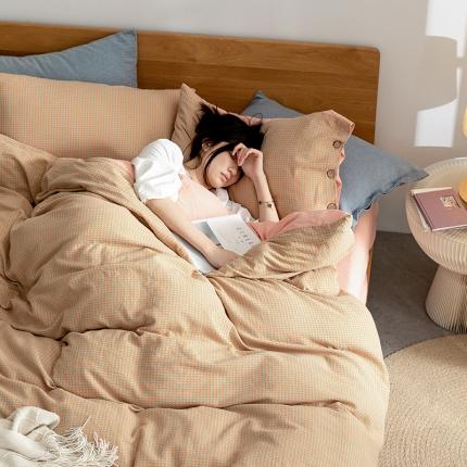 （总）寐眠 2022新款A类全棉水洗棉提花四件套