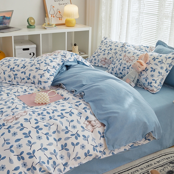 91家纺网 家纺一手货源 找家纺 世爵 2025新款磨毛印花单被套 欢乐时光