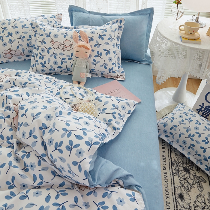 91家纺网 家纺一手货源 找家纺 世爵 2025新款磨毛印花单被套 欢乐时光