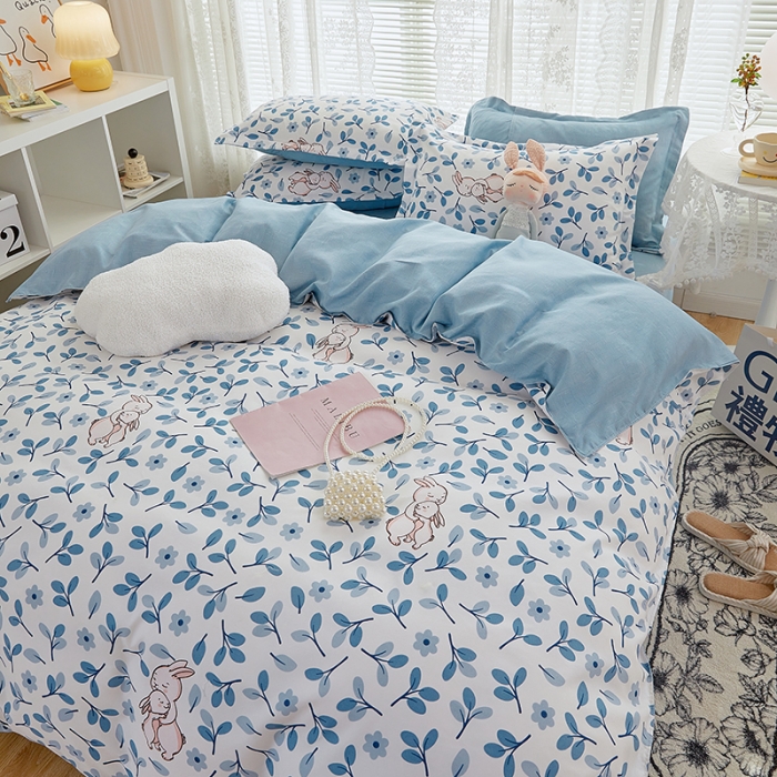 91家纺网 家纺一手货源 找家纺 世爵 2025新款磨毛印花单被套 欢乐时光