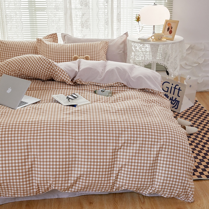 91家纺网 家纺一手货源 找家纺 世爵 2025新款磨毛印花单被套 优格咖