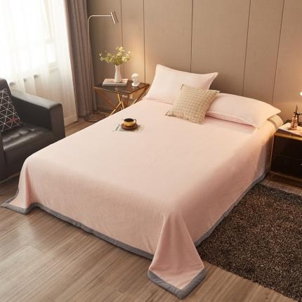 91家纺网 家纺一手货源 找家纺 （总）雅萱 2025新款菠萝格牛奶绒包边毛毯