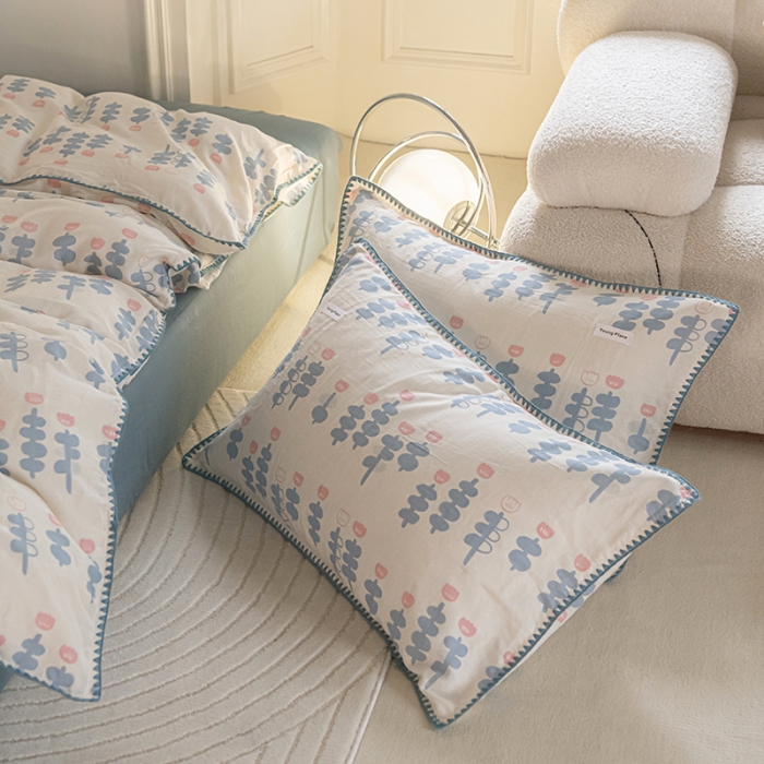 91家纺网 家纺一手货源 找家纺 （总）洋铭区 2022新款双层纱四件套