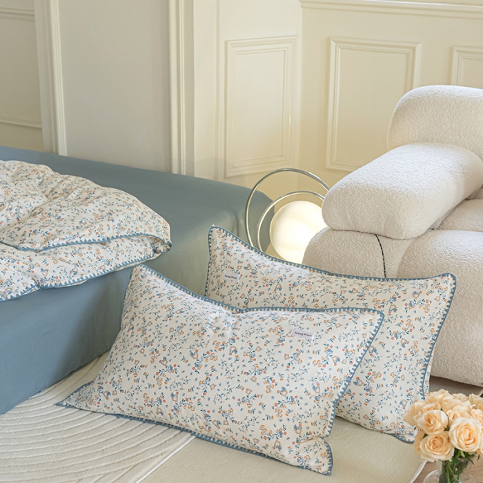 91家纺网 家纺一手货源 找家纺 洋铭区 2022新款双层纱四件套 花开朵朵