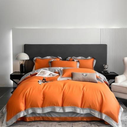 91家纺网 家纺一手货源 找家纺 总 娇逸家居 2022新款100支全棉镂空款四件套-圣地亚