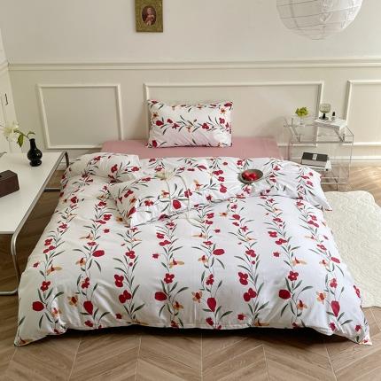 91家纺网 家纺一手货源 找家纺 窝米 2022秋季新品活性印花全棉四件套12款 漫漫