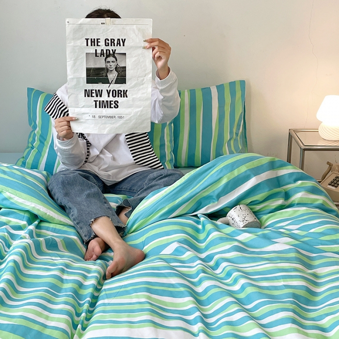 91家纺网 家纺一手货源 找家纺 窝米 2022秋季新品活性印花全棉四件套12款 奥莉