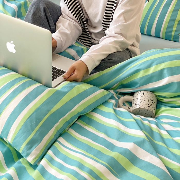 91家纺网 家纺一手货源 找家纺 窝米 2022秋季新品活性印花全棉四件套12款 奥莉