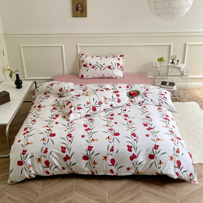 91家纺网 家纺一手货源 找家纺 窝米 2022秋季新品活性印花全棉四件套12款 漫漫