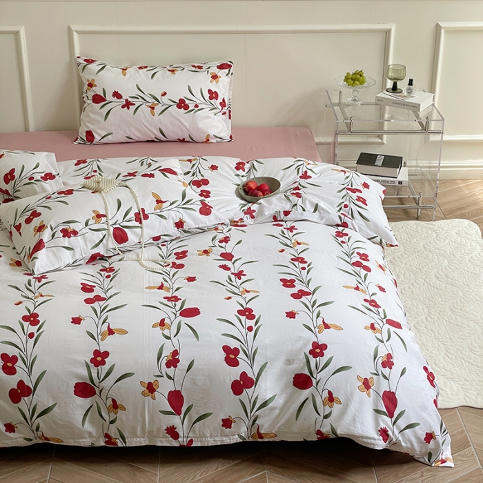 91家纺网 家纺一手货源 找家纺 窝米 2022秋季新品活性印花全棉四件套12款 漫漫